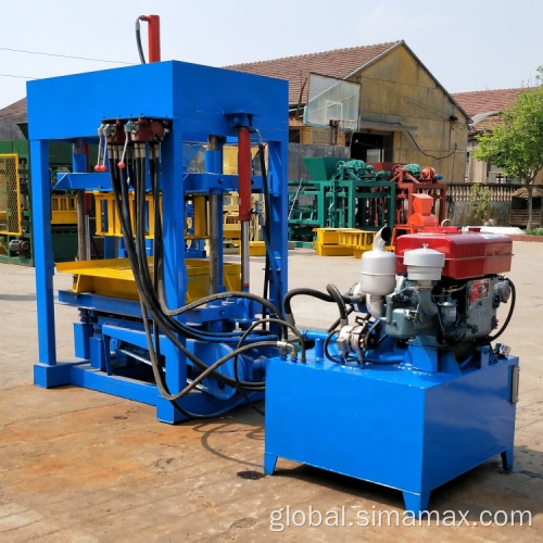 Solid Block Machine QT4-30 diesel cement solid brick making machine Supplier
